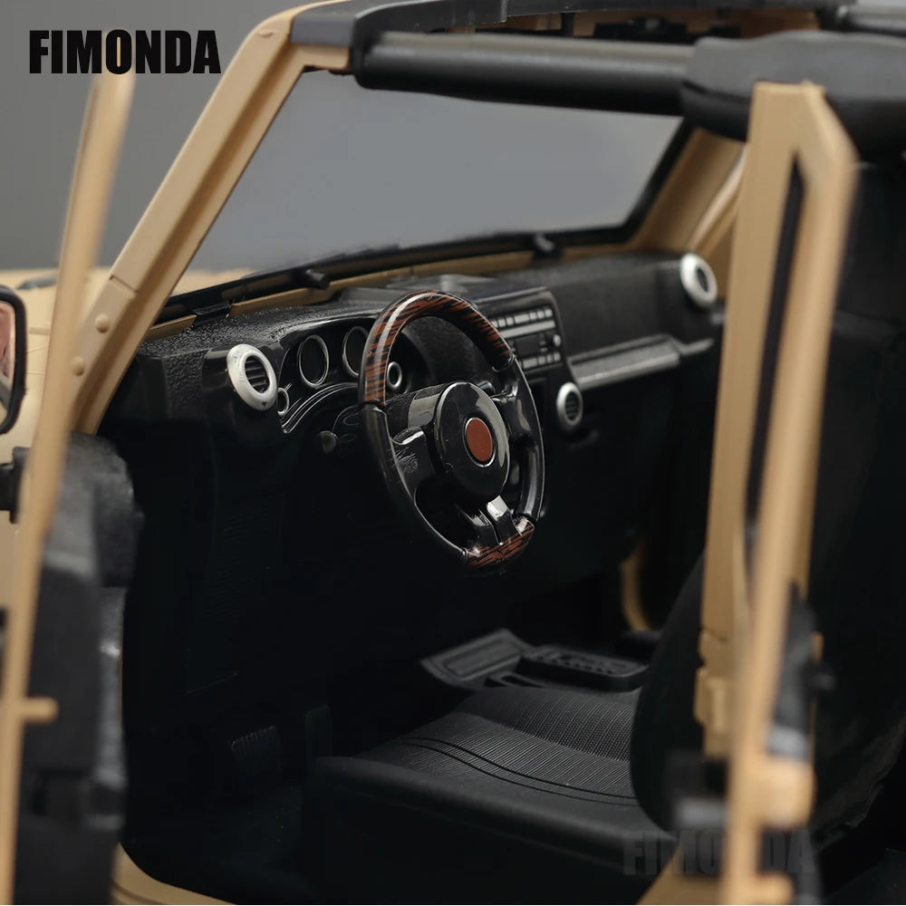 1:10 Scale Wrangler Convertible Hard Body Kit 313mm Wheelbase for 1/10 RC Crawler Axial SCX10 Rubicon TRX4 Redcat GEN8