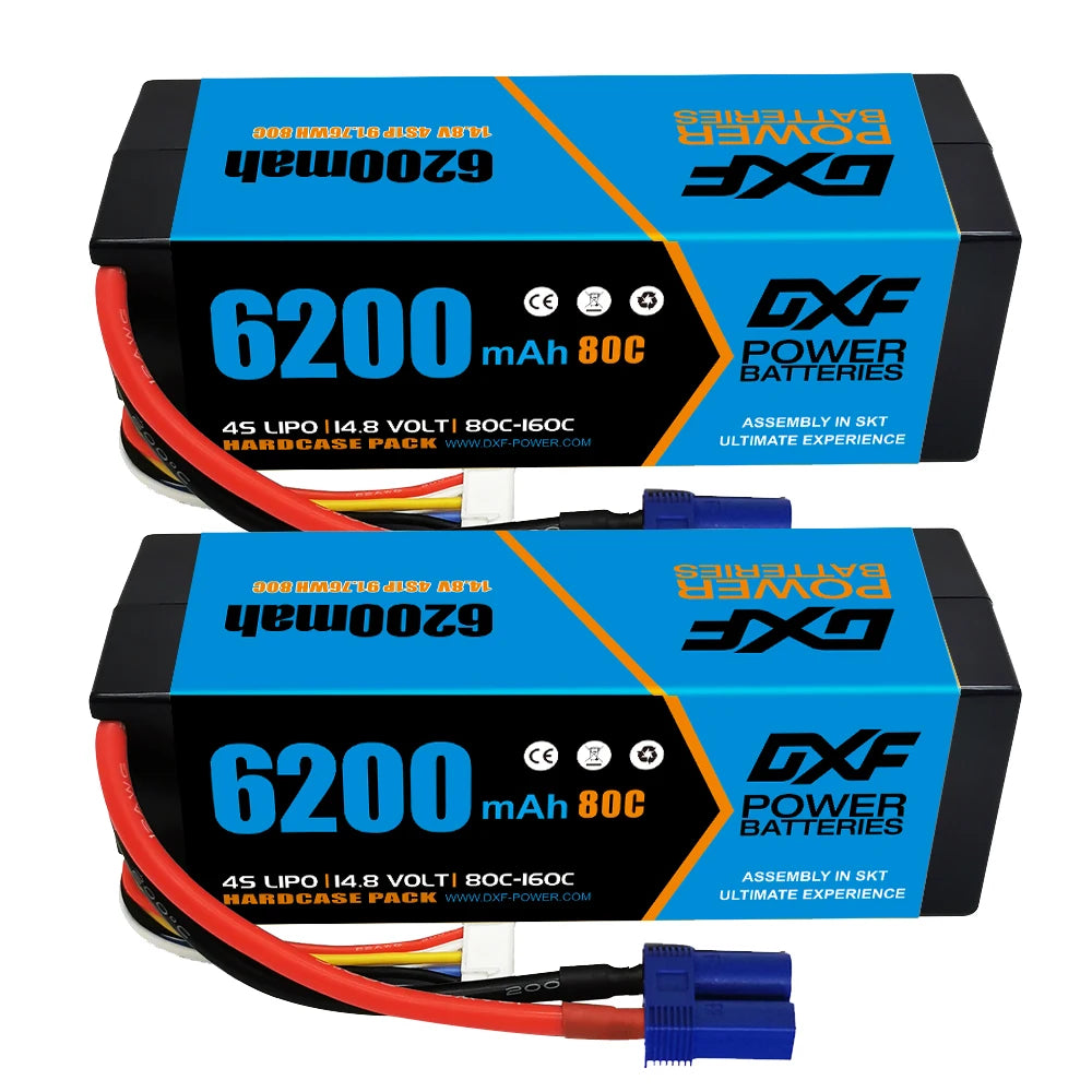 2PCS VARCS 7.4V 7.6V 11.4V 11.1V 15.2V 14.8V 22.2V 2S 3S 4S 6S 5200Mah 6300Mah 6500mAh 6200mAh 6750mAh 8000mAh 7000mAh 10000mah