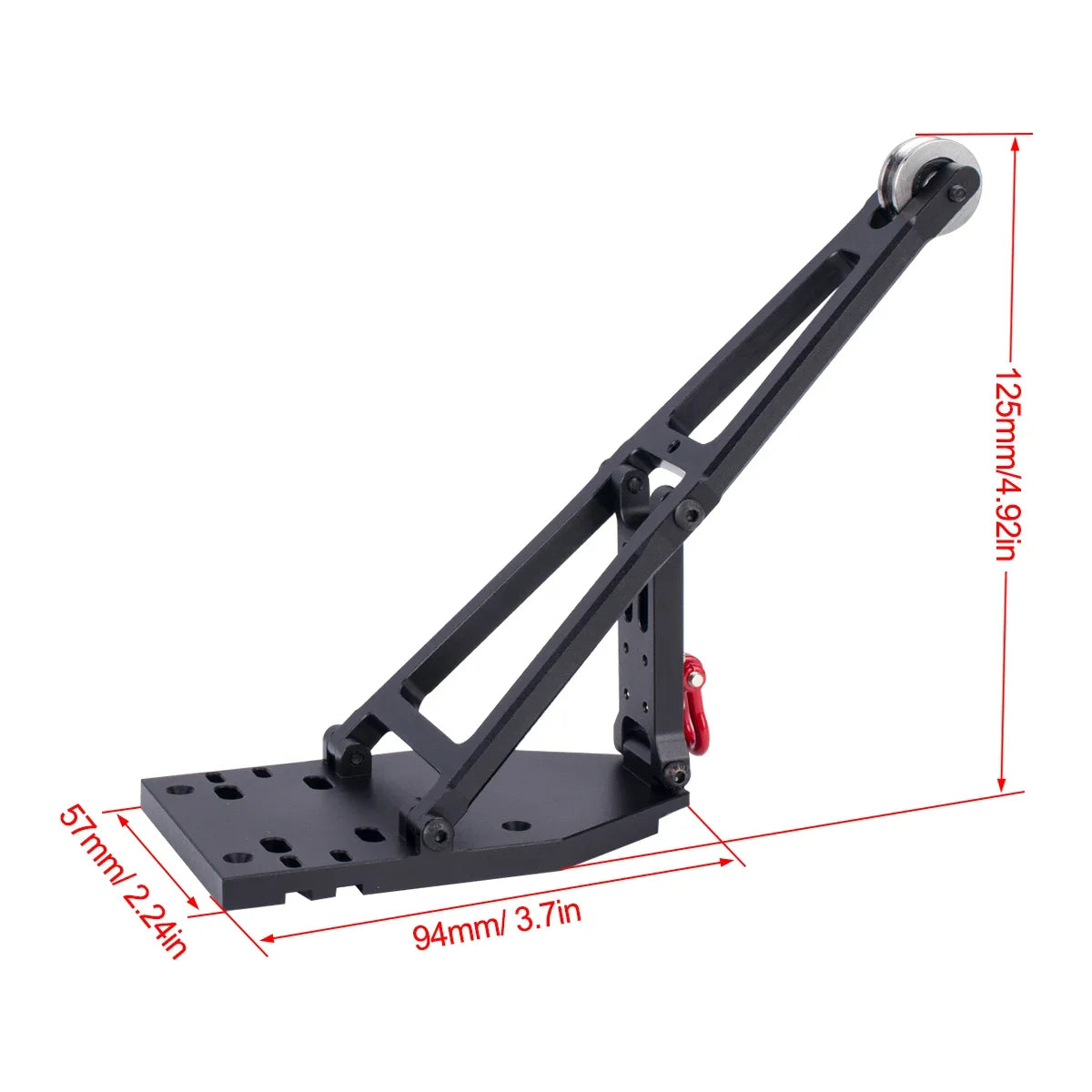 CNC Aluminium RC Wrecker Tow Truck Crane Arm kit Simulation for 1/10 Car Crawler Axial Capra 1.9UTB Trail Buggy Upgrade parts