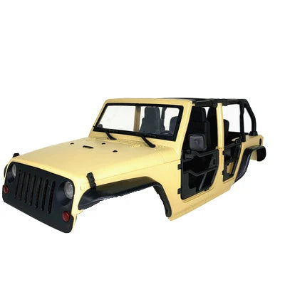 Tube Doors Hard Body Car Shell 12.3" 313mm Wheelbase for 1/10 RC Crawler TRX4 Redcat GEN8 Axial SCX10 90046 Jeep Wrangler