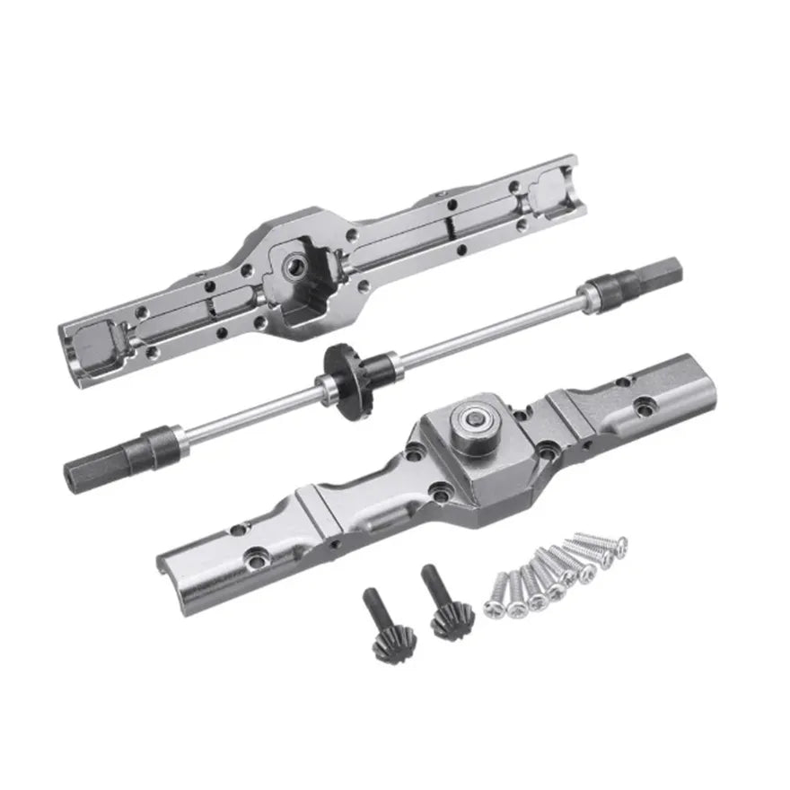 WPL Metal Front and Rear Axle Set for WPL C14 C24 C34 C44 B14 B24 1/16 RC Car Upgrades Parts Accessories