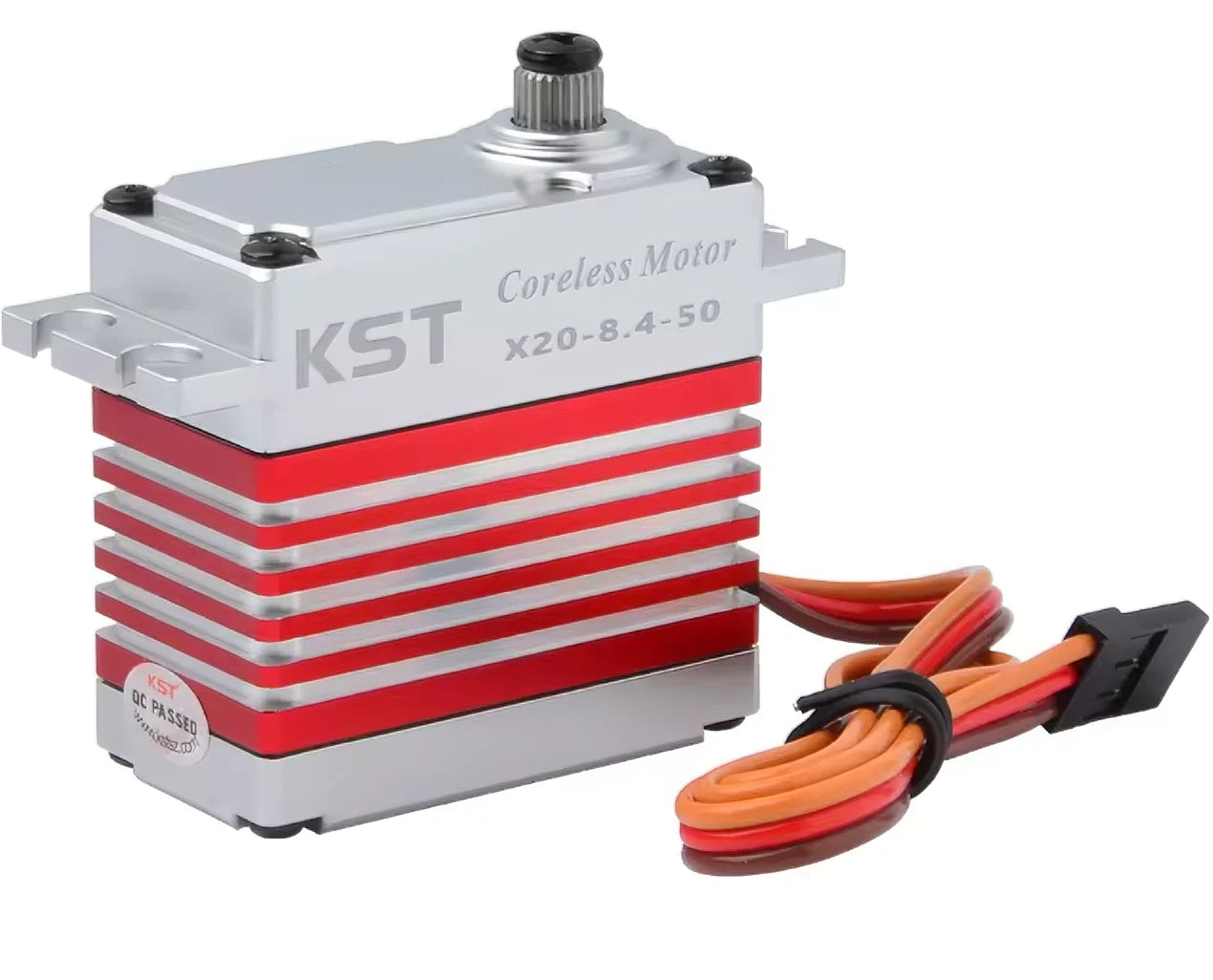 KST X20-8.4-50 V8.0 Brushless Metal Gear Digital Servo 0.15sec 45kg for Large Scale RC Plane 1/8 1/10 On-road Off-road RC Car