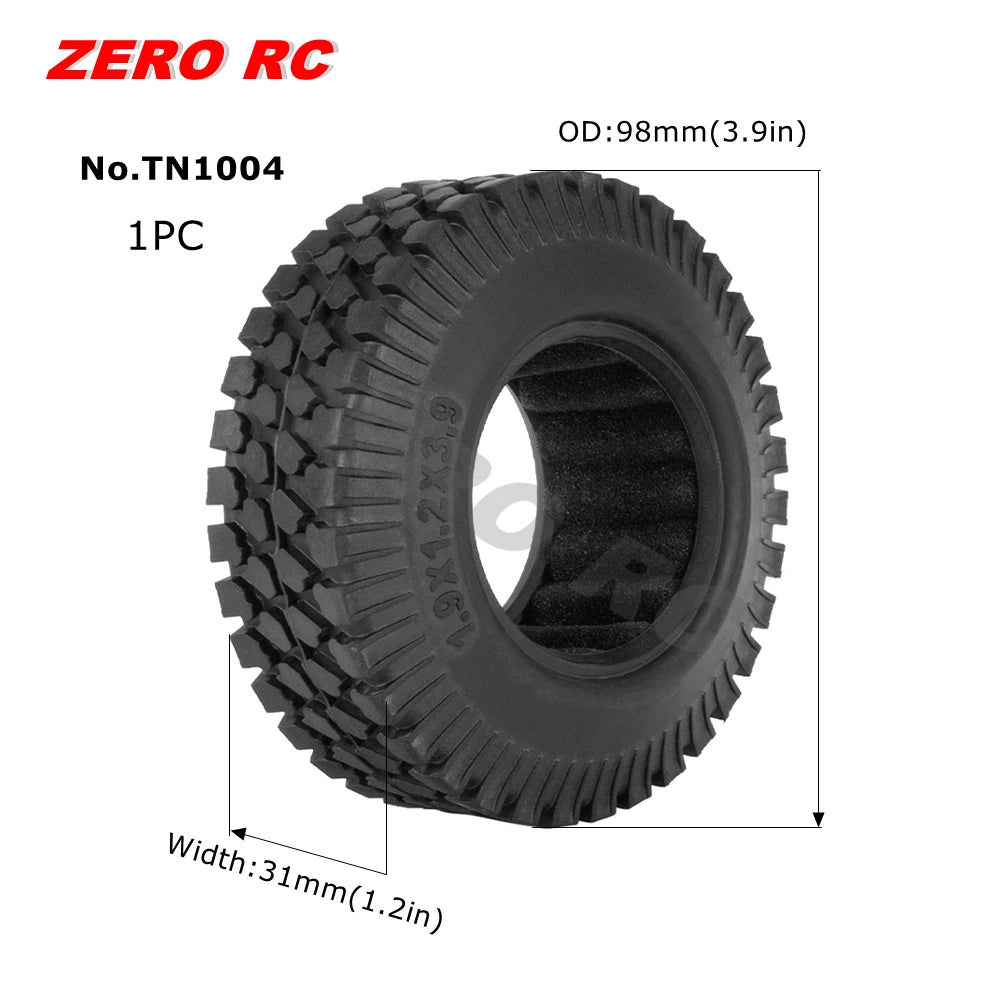 RC TRUCK 1.9" Rock Crawler Tires 90-117mm Tyre For 1/10 Off Road AXIAL SCX10 II III CAPRA TRAXXAS TRX-4 RGT MST RC4WD D90 WHEEL