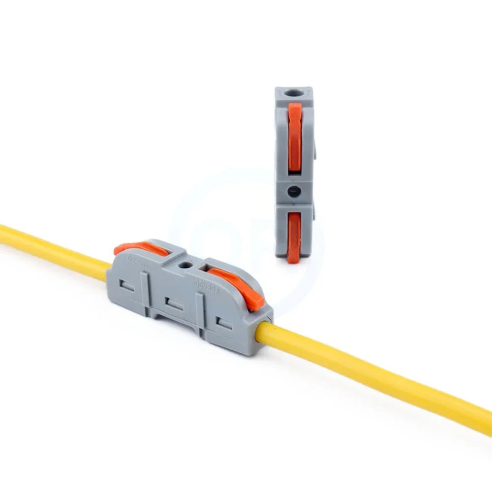 10 pcs LT-211 Quick Terminal Block 1 in 1 out 0.08-4mm² sq. freely combinable and reusable Hard and soft wires