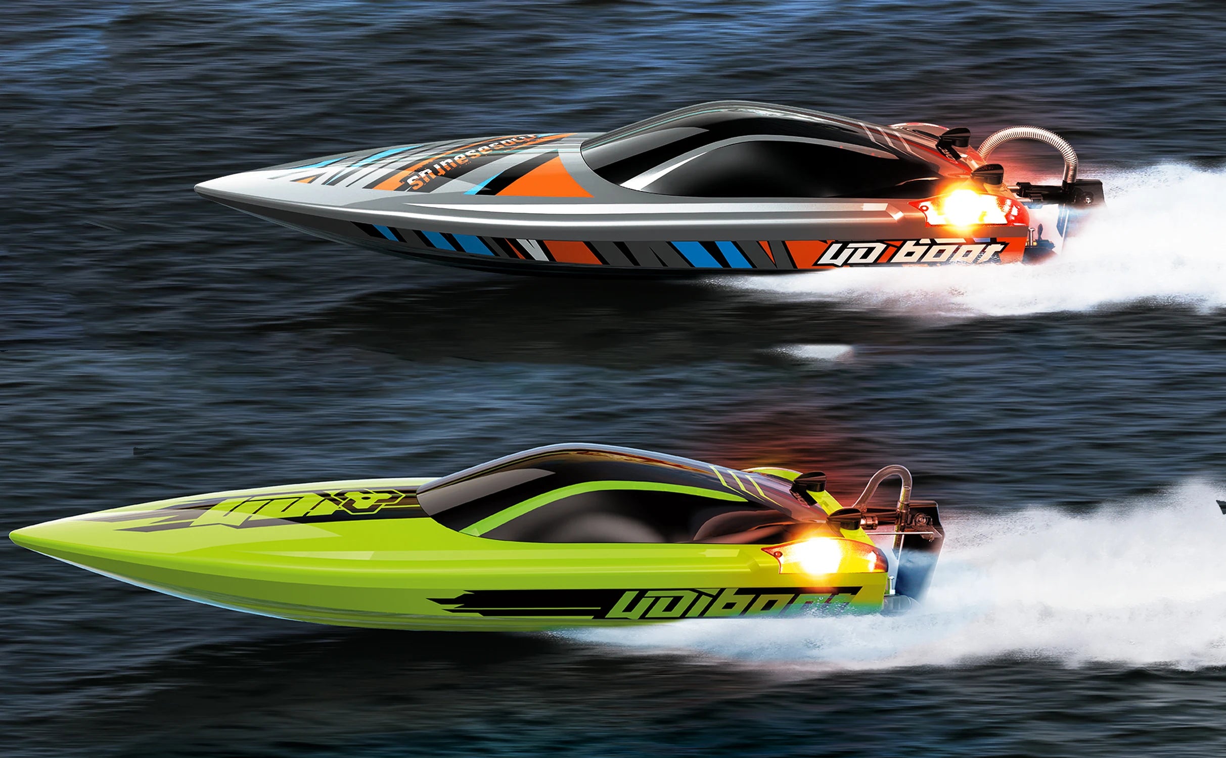 22.8Inches UDI R/C UDI018 Large RC Speed Boat 2.4G 4WD  40-45km/h Remote Control Brushless Watercraft for Hobby Adult