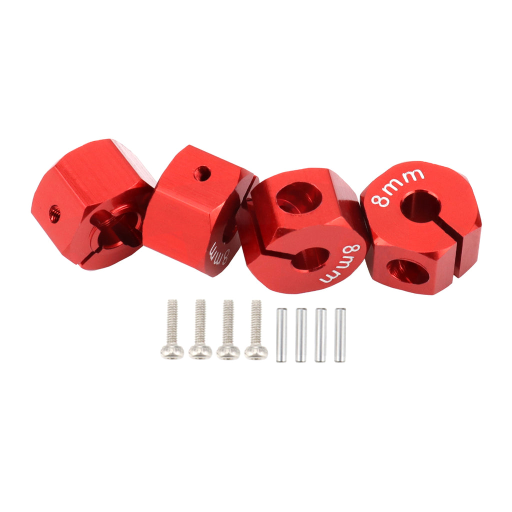 Aluminum 5/6/7/8/9/10/11/12mm Adapter Hex 12mm Drive Hub with Pin Screws for RC Auto Track Truck HSP HPI Tamiya Traxxas Slash