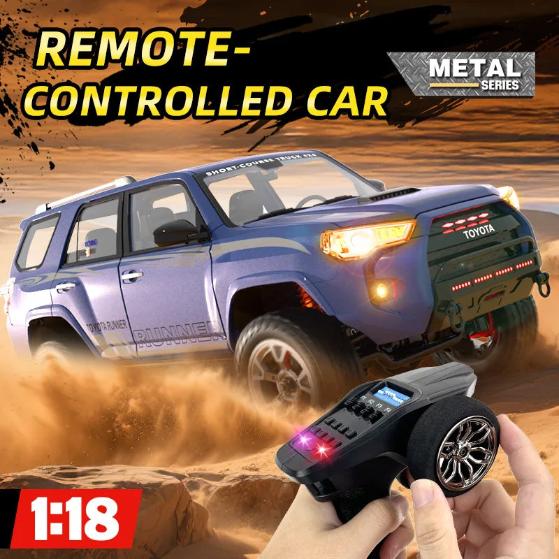 JJRC HG4 1/18 2.4G 4WD RC Car Rock Crawler LED Light Simulated Sound Off-Road Climbing Truck RTR Full Proportional Models Toys
