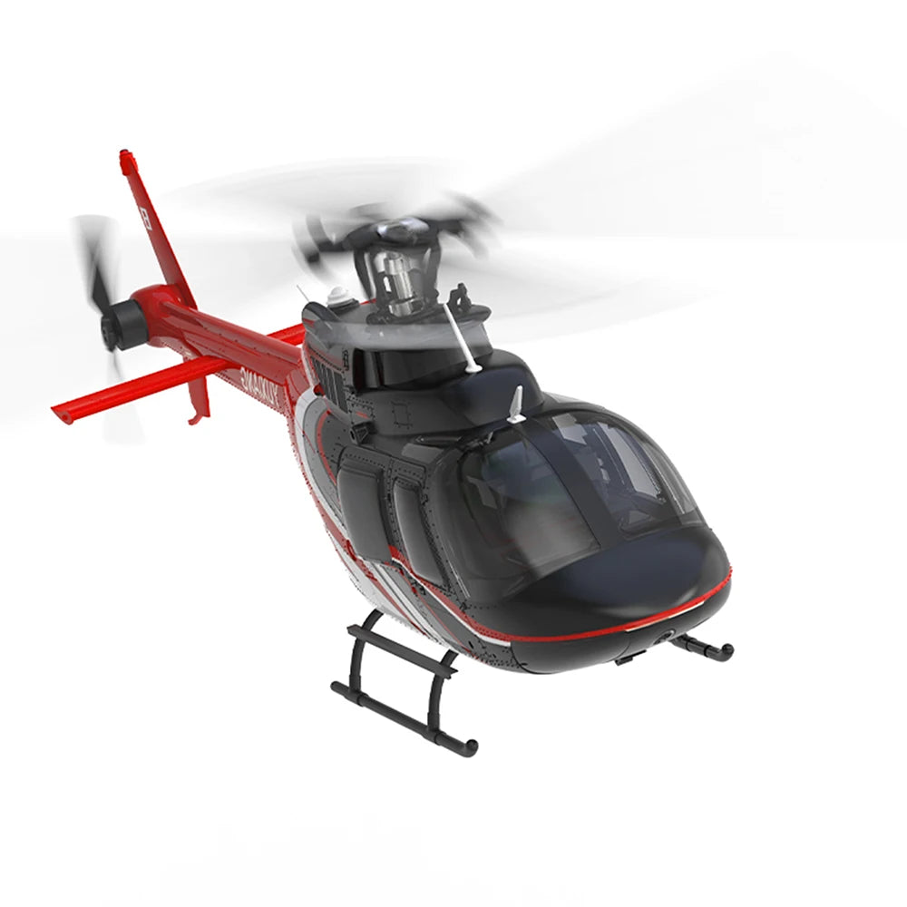 Original YUXIANG 2.4G 6CH Aileronless Bell-206 Helicopter Brushless Motor 6-Axis Gyro 120M Toys