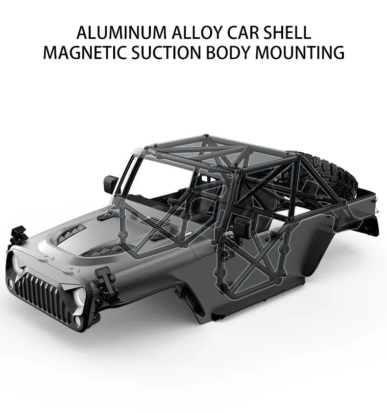 MJX H12Y+ Silver Climbing RC Car Toy 1:12 Scale Electric Off-Road Vehicle Model Remote Control Car Professional Off-Road  H12Y