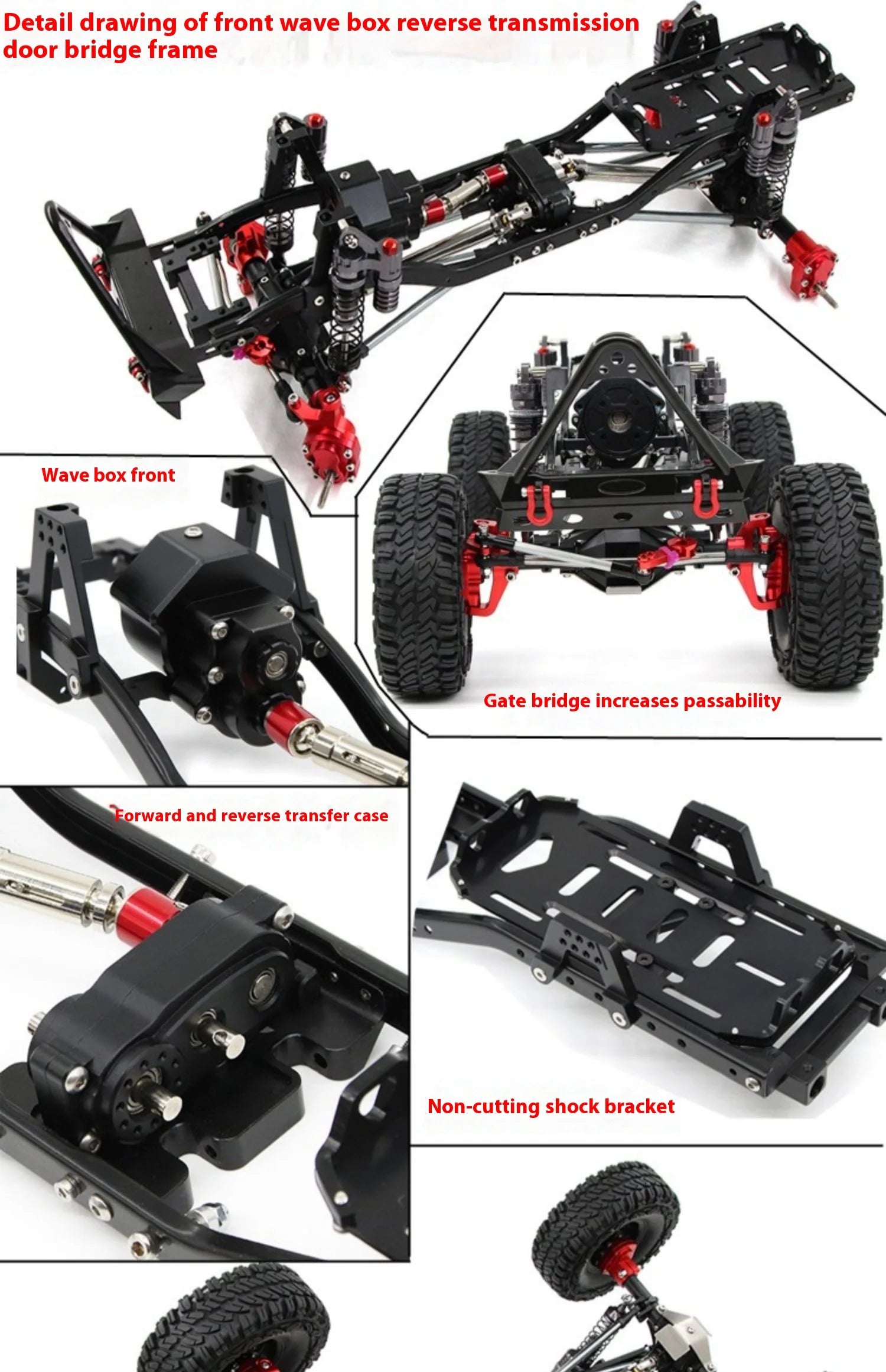 New Scx10 Simulation Climbing Car Wrangler Adult Remote Control Four-Wheel Drive Off-Road Rc Model Car Metal Frame