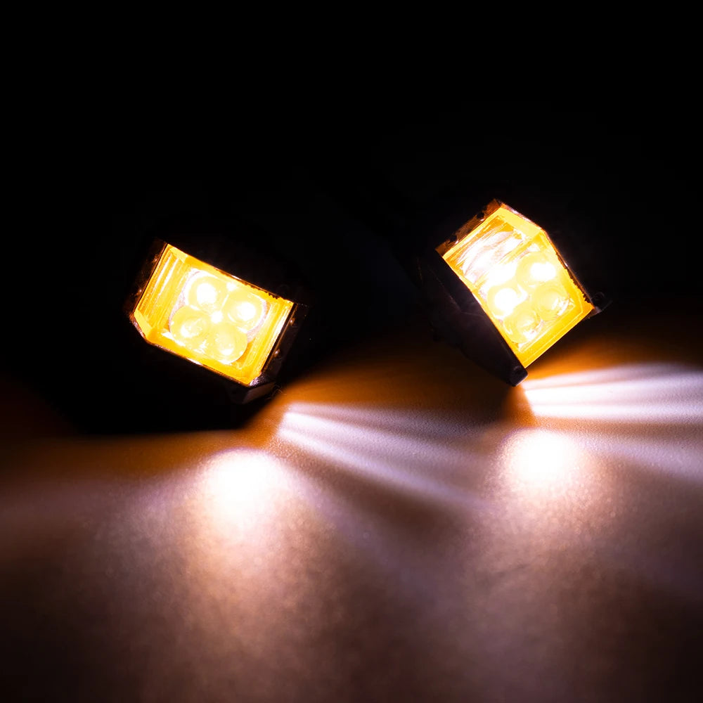 YEAHRUN LED Lights Headlights Spotlight for TRX-4 TRX6 Axial SCX10 Wraith 1/10 RC Crawler Car Upgrade Decoration Parts