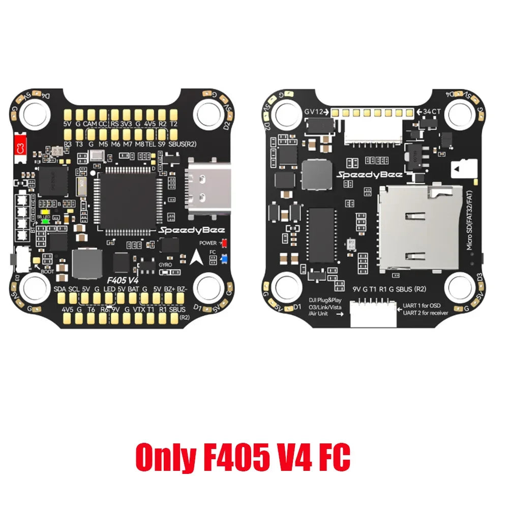 Speedybee F405 V4 Stack BLS 55A 4-in-1 ESC&FC 30x30 RC iNAV Betaflight Configure Bluetooth 3-6S FPV 5-8 inch frame Drone parts