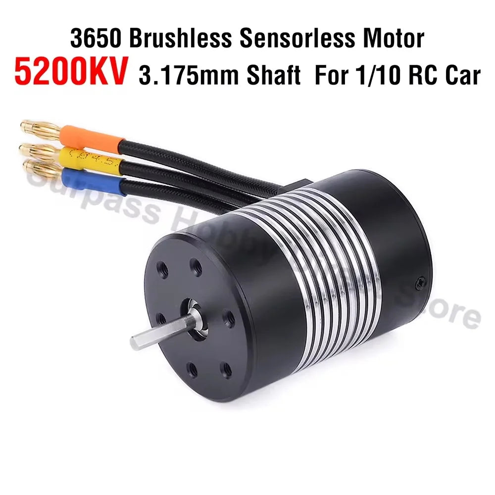 Surpass Hobby Rocket 2845 F540 3650 3660 3665 3670 3674 4068 Waterproof Brushless Motor for 1/10 1/12 RC Car Robot WLtoys 12428