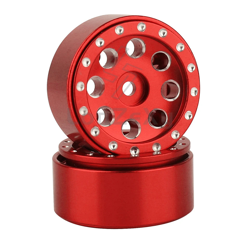 Aluminum Alloy 1.0 Inch Beadlock Wheel Hub Rims for RC Crawler Car 1/24 Axial SCX24 AX24 FCX24 1/18 TRX4M Metal Upgrade Parts
