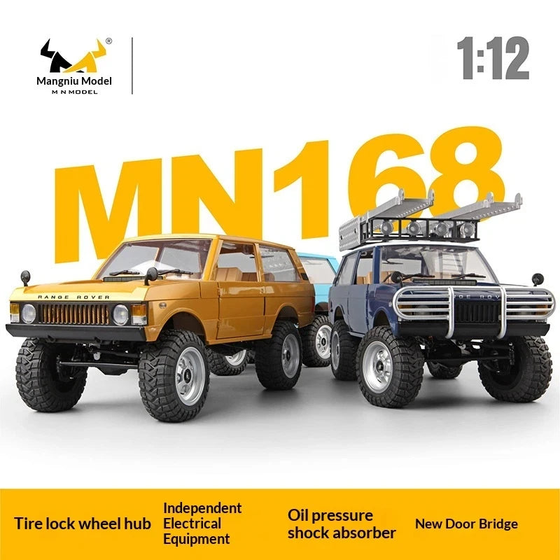 New Hot Selling MN168 1:12 4WD RC Off Road Climbing Car Portal Axle Electric Remote Control Truck Model Toy for Outdoor Play
