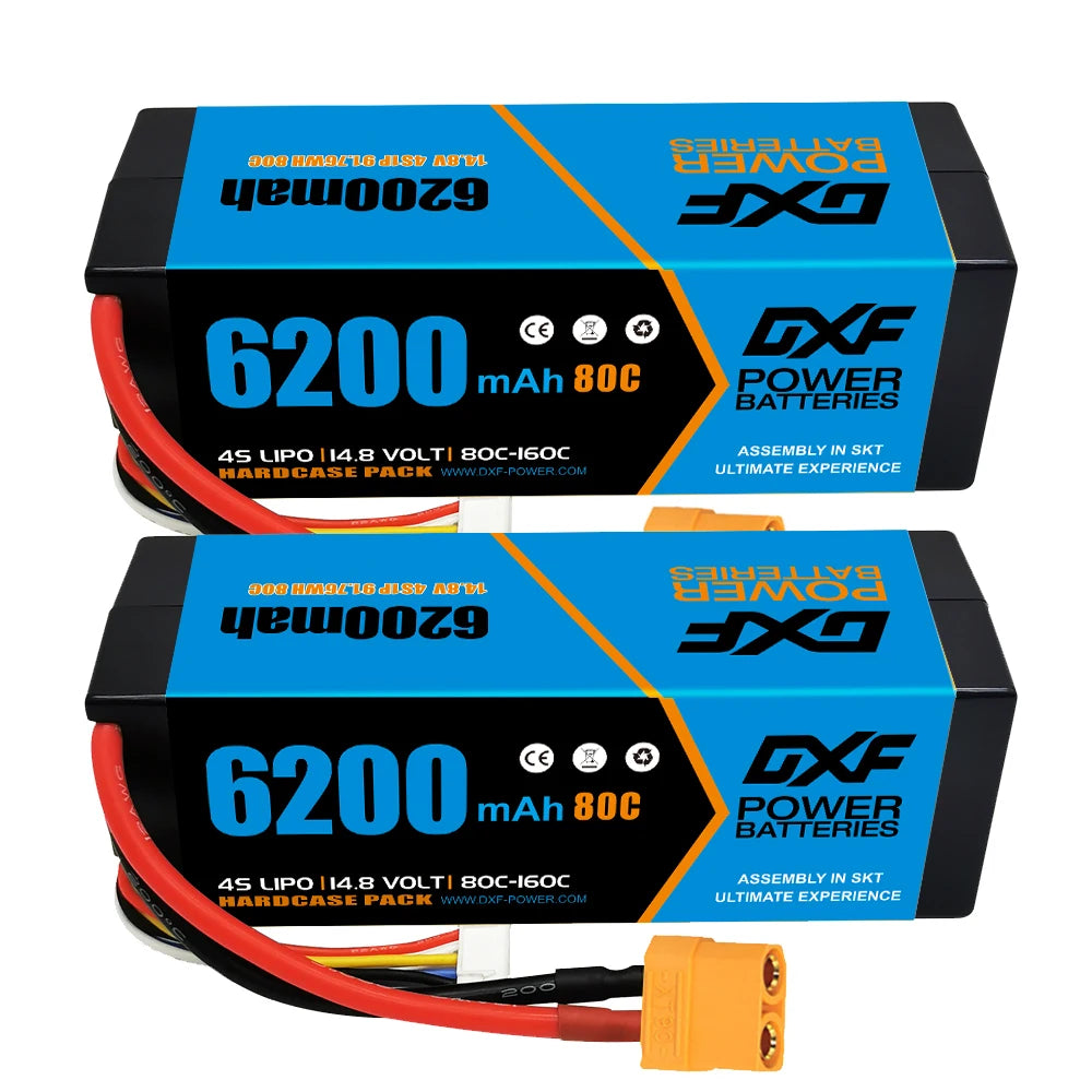2PCS VARCS 7.4V 7.6V 11.4V 11.1V 15.2V 14.8V 22.2V 2S 3S 4S 6S 5200Mah 6300Mah 6500mAh 6200mAh 6750mAh 8000mAh 7000mAh 10000mah