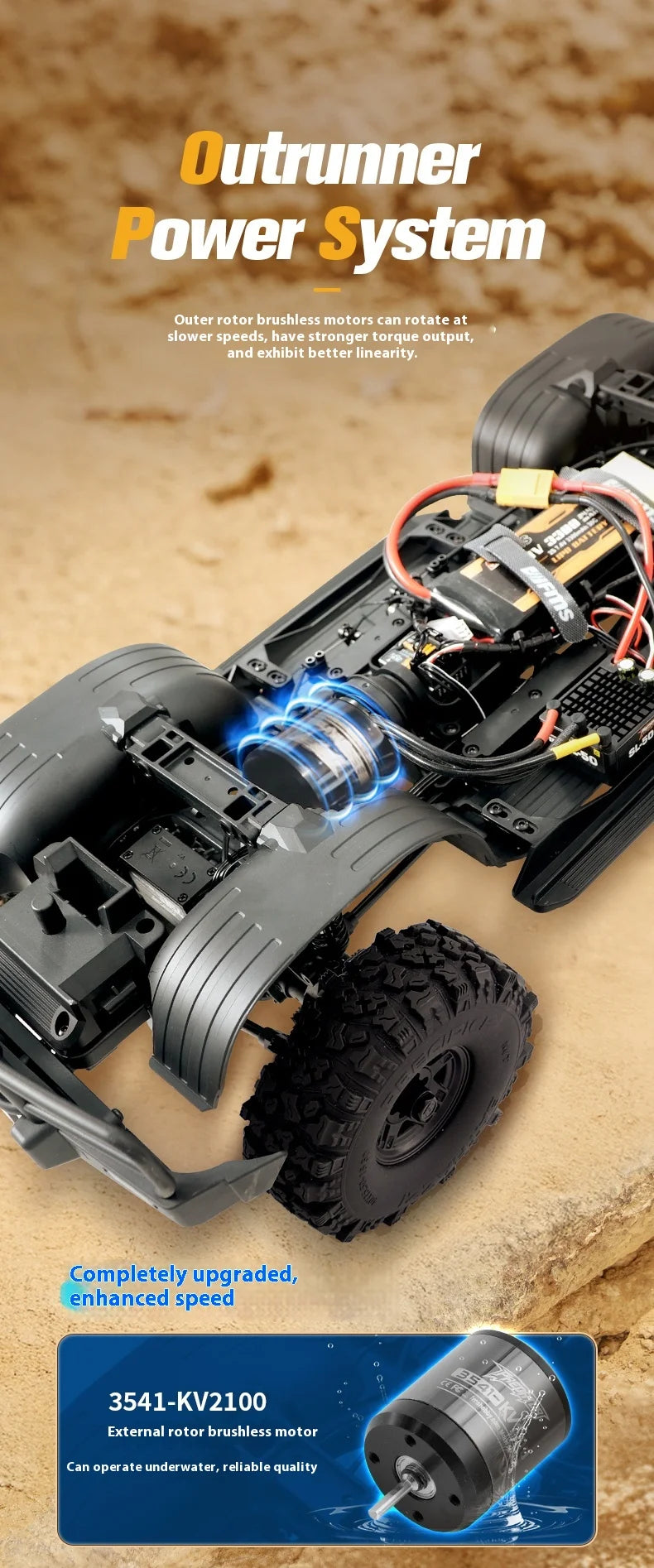 Fms Fcx10 Toyota Land Cruiser 1/10 Lc80 Pro V2 External Rotor Brushless Remote Control Off Road Climbing Vehicle 4wd Dual Speed