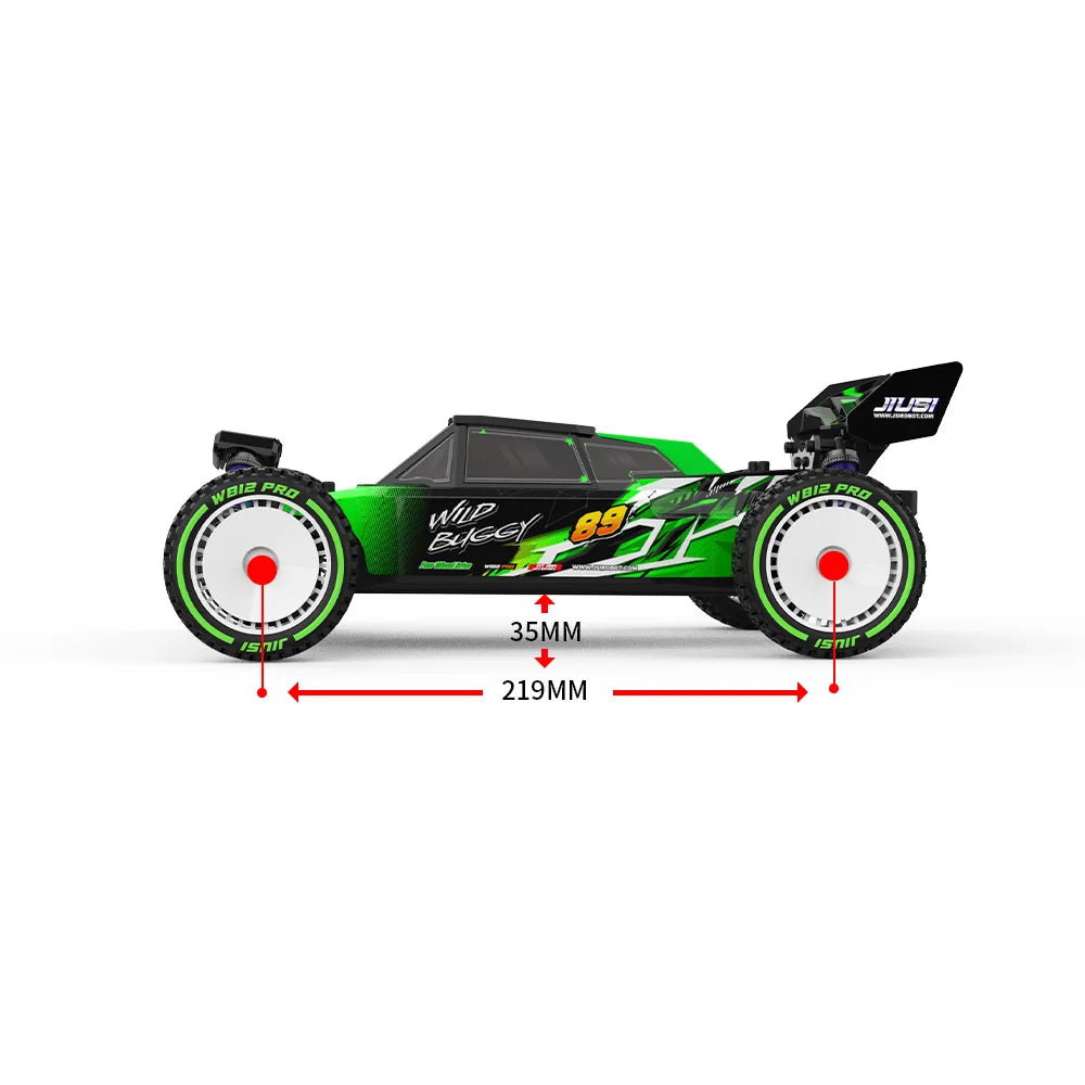 JIUSI WB12 PRO 1/12 Racing Car 4WD High Speed 80KM/H Brushless Remote Control Car Off-road Competitive Drift RC Car Toy Kid Gift