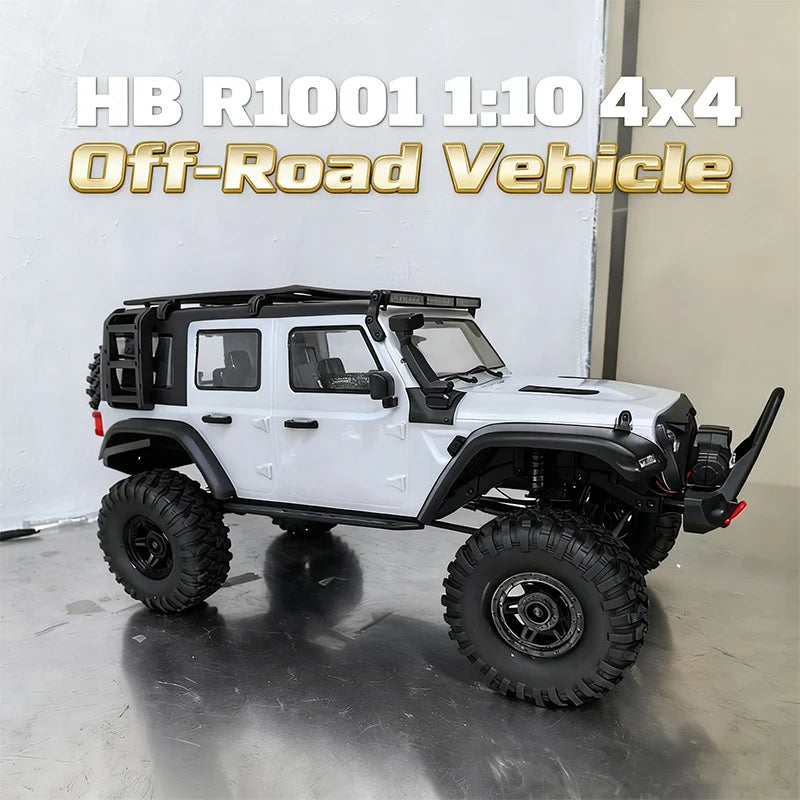NEW Upgrades 2025 HB R001 Bronco with electric winch 1/10 4WD Remote Control Off-road Vehicle Electric Model RC Climbing