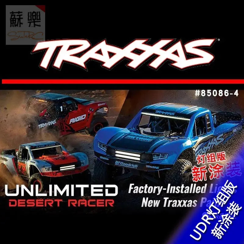 TRAXXAS UDR New RC Car 85086-4 1:7 Scale Brushless Electric Desert Racer with Light Kit, RC Toy Great Gift for Kids and Adults.