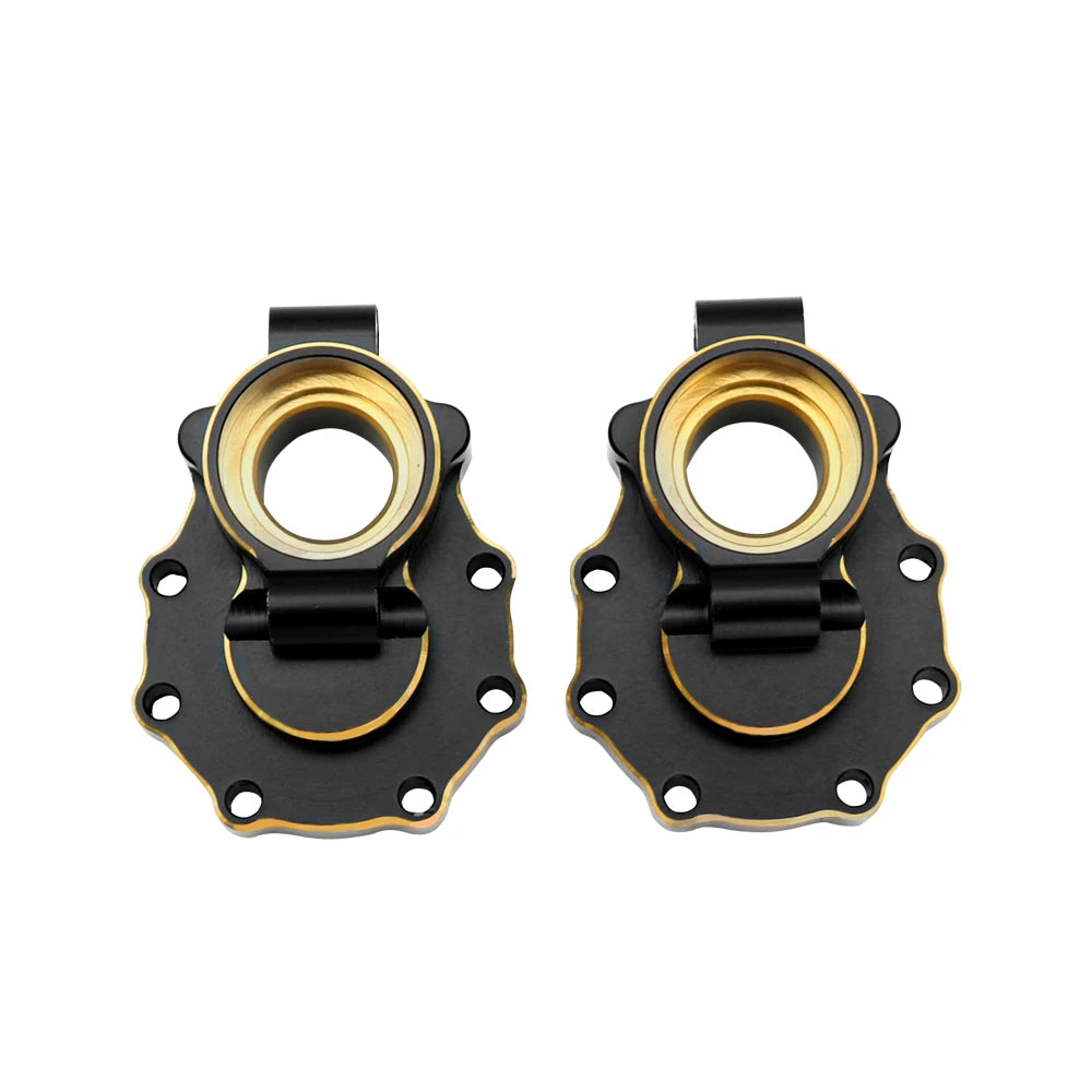 Portal Axle Housing Brass Black Steering Cup steering C Seat tie Rod Holder gear Cover servo Bracket For 1/10 Trx4 Trx6