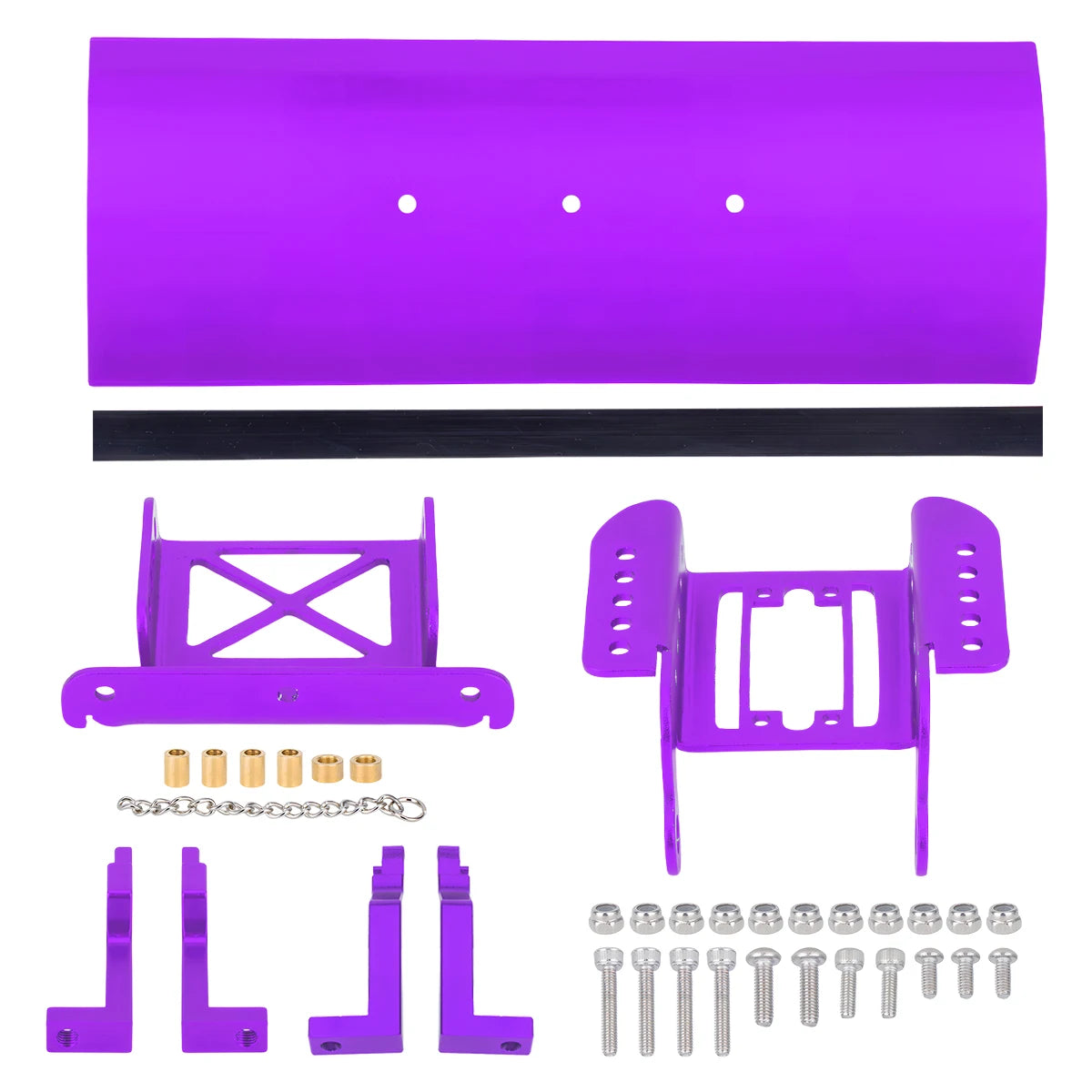 Adjustable Aluminum Alloy Snow & Sand Shovel for 1/18 1/24 RC Crawler - Fits TRX4M & SCX24, Metal Upgrade Shovel Accessory