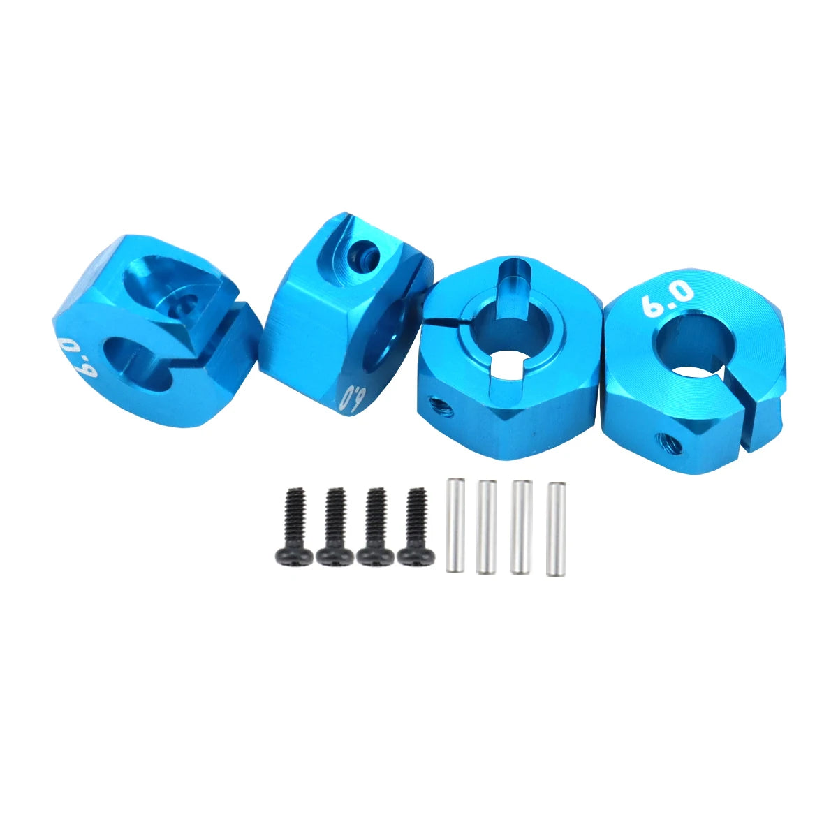 Aluminum 5/6/7/8/9/10/11/12mm Adapter Hex 12mm Drive Hub with Pin Screws for RC Auto Track Truck HSP HPI Tamiya Traxxas Slash