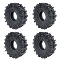 YEAHRUN 4Pcs 1.0inch Soft Rubber Wheel Tires 50/54/58/62/64/65mm for TRX-4M 1/18 Axial SCX24 1/24 RC Crawler Car Upgrade Parts