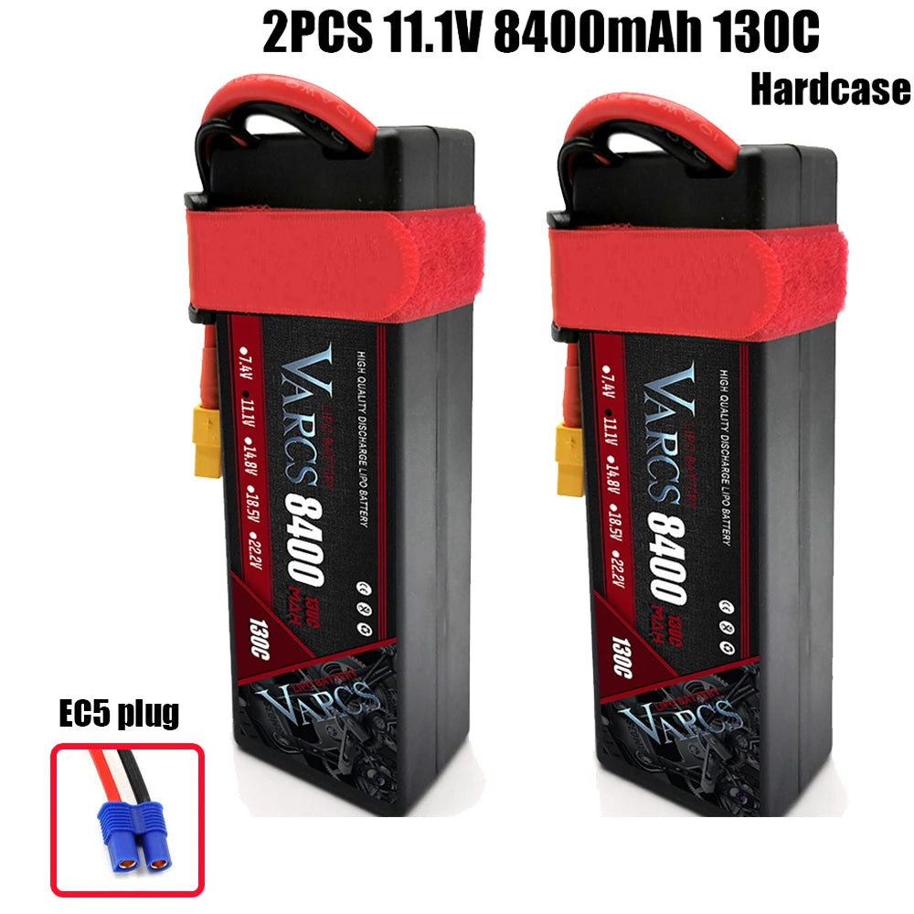VARCS Lipo 3S 4S Lipo 14.8V 15.2V 11.1V 11.4V Battery 6500mah 7000mah  8400mah 9200mah 10000mah 6200ma 5200mah XT90 EC5 RC Car