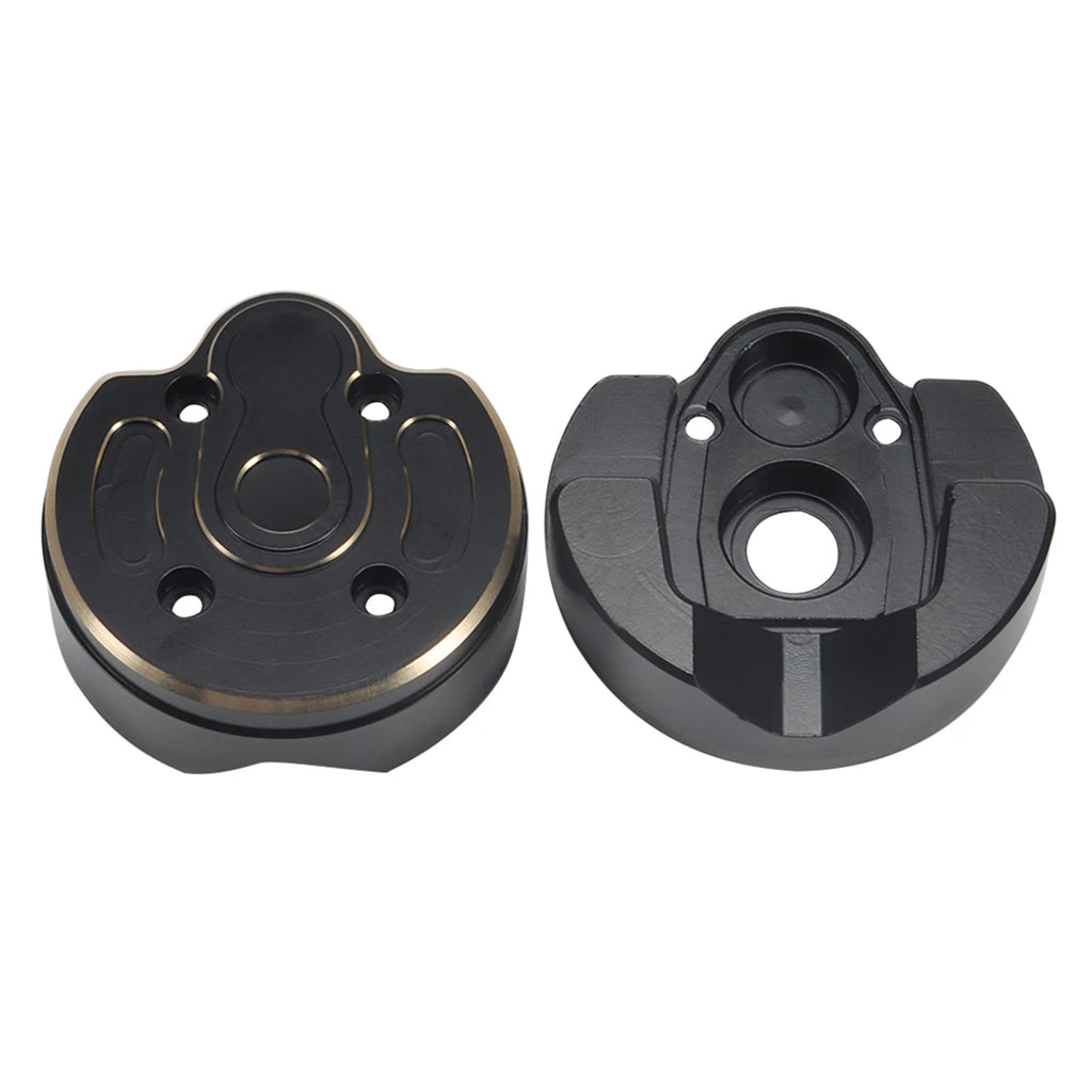 Black Brass Weights Steering Knuckles Portal Cover Set for Axial Capra SCX10 III AR45P SuperShafty CP44 Vanquish F9 Axle Housing