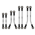 INJORA Stainless Steel High Clearance Chassis Links Steering Link Set for 1/18 RC Crawler TRX4M Defender Bronco (4M-08 4M-57)