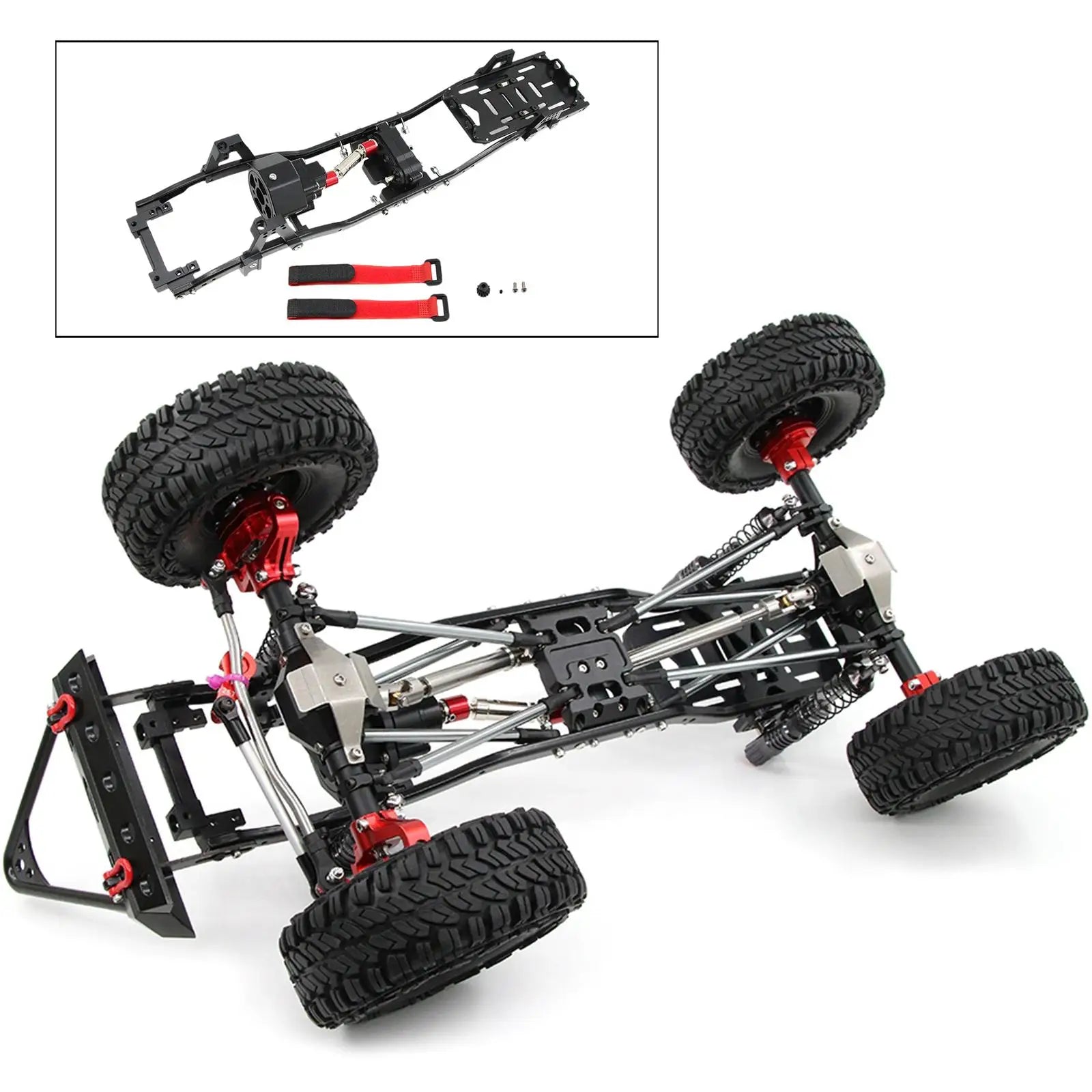313mm 12.3 "metal Chassis for Axial Scx10 Ii Rc Car Model Upgrade Acc