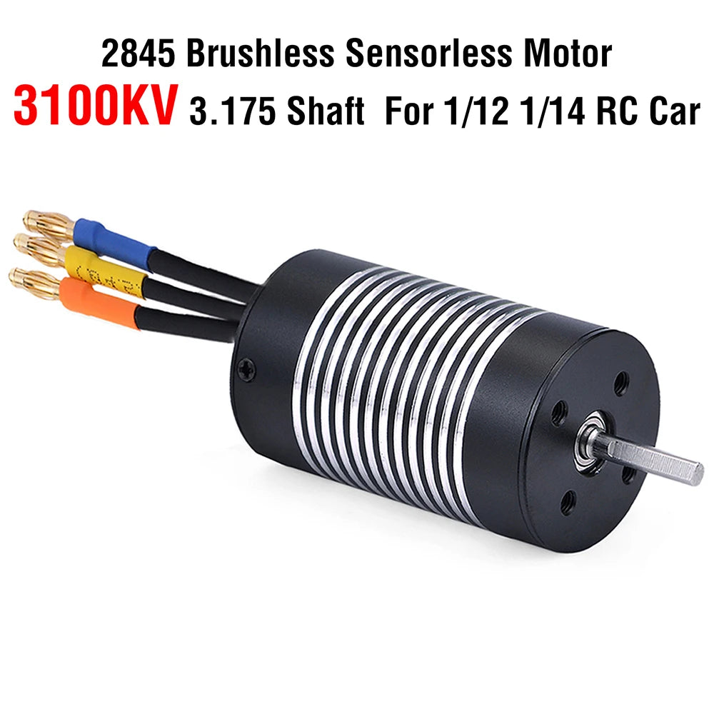 Surpass Hobby Rocket 2845 F540 3650 3660 3665 3670 3674 4068 Waterproof Brushless Motor for 1/10 1/12 RC Car Robot WLtoys 12428
