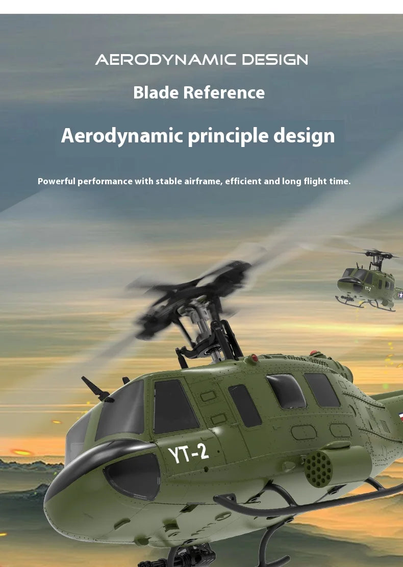Yuxiang F07 intelligent version/F07V manual version UH1 Huey remote-controlled helicopter 3D stunt helicopter