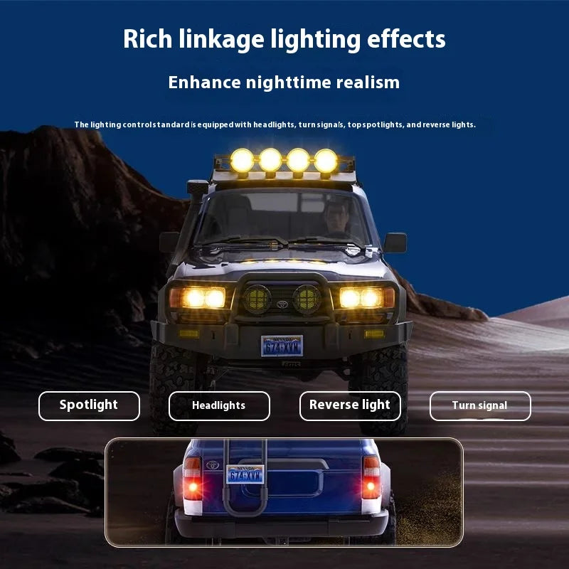 Fms Fcx10 Toyota Land Cruiser 1/10 Lc80 Pro V2 External Rotor Brushless Remote Control Off Road Climbing Vehicle 4wd Dual Speed