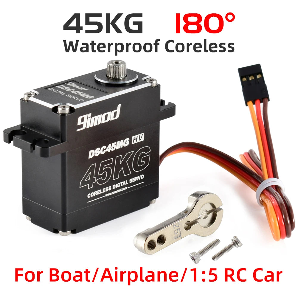9imod Waterproof Servo 35KG 45KG Aluminum Case Digital Metal Gear HV Coreless Servo for 1/8 1/10 RC Car Truck Crawler Boat