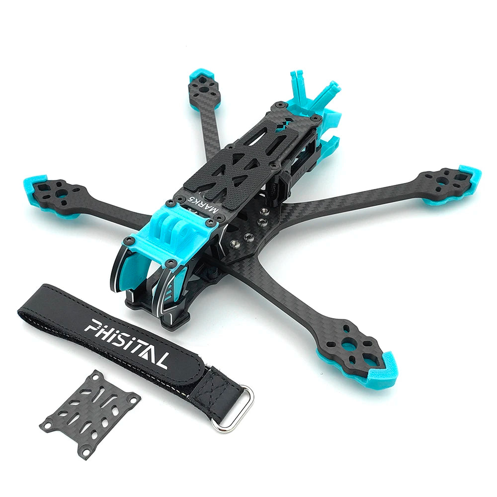 PhiSital Mark5 O4 Pro FPV Frame Kit  X/DC Vesion 5inch Carbon Fiber Quadcopter Racing Drone for RC freestyle DIY parts