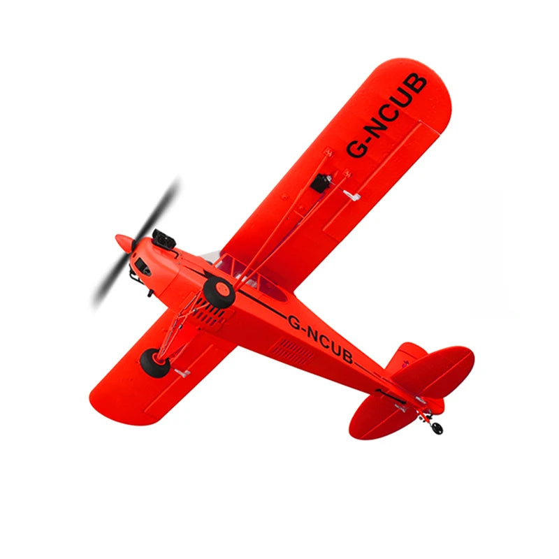 2024 RC Airplane WLtoys A160 Upgrade J3-CUB 5CH Remote Control Plane 3D/6G 1406 Brushless Motor Outdoor Foam Fixed-wing aircraft