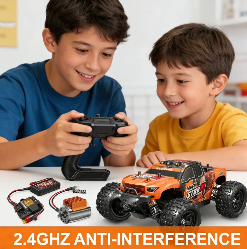 Cool Stuff Toy Car Funny Gift-1:18 High-speed 4WD Rc Truck,Remote Control Car,Climb Off-road Rc Cars,Monster Truck,Toys for Kids