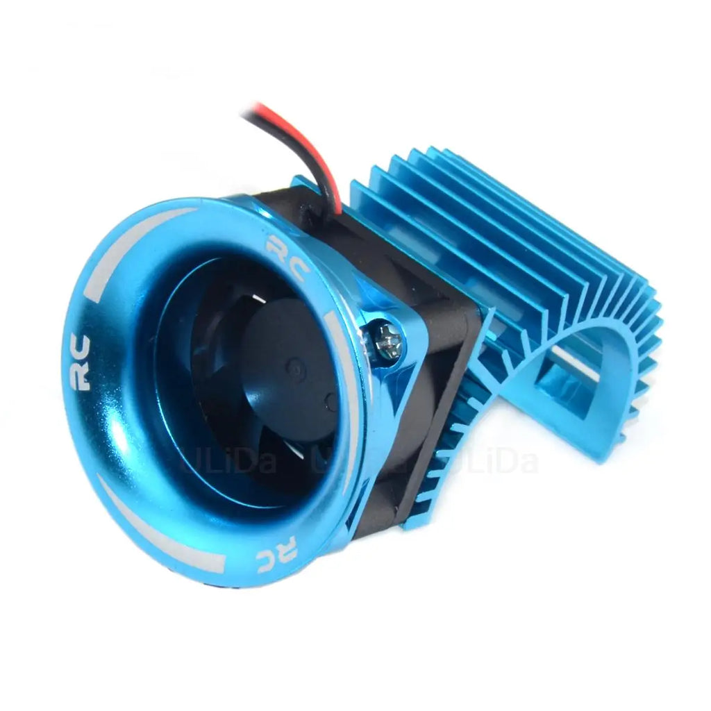 Motor Heatsink Cover+Cooling Fan for WLtoys A959-B 144001 124019 HSP 1/8 1/10 RC Car 540 550 3650 Size Motor Heat Sink