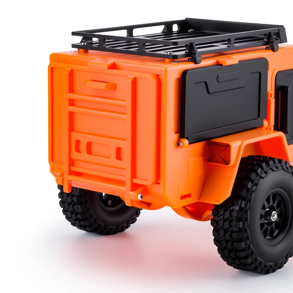 Plastic Off-Road Camping Trailer Motorhome RV Trailers with Stickers for 1/18 1/24 RC Crawler TRX4M SCX24 Decorative Parts