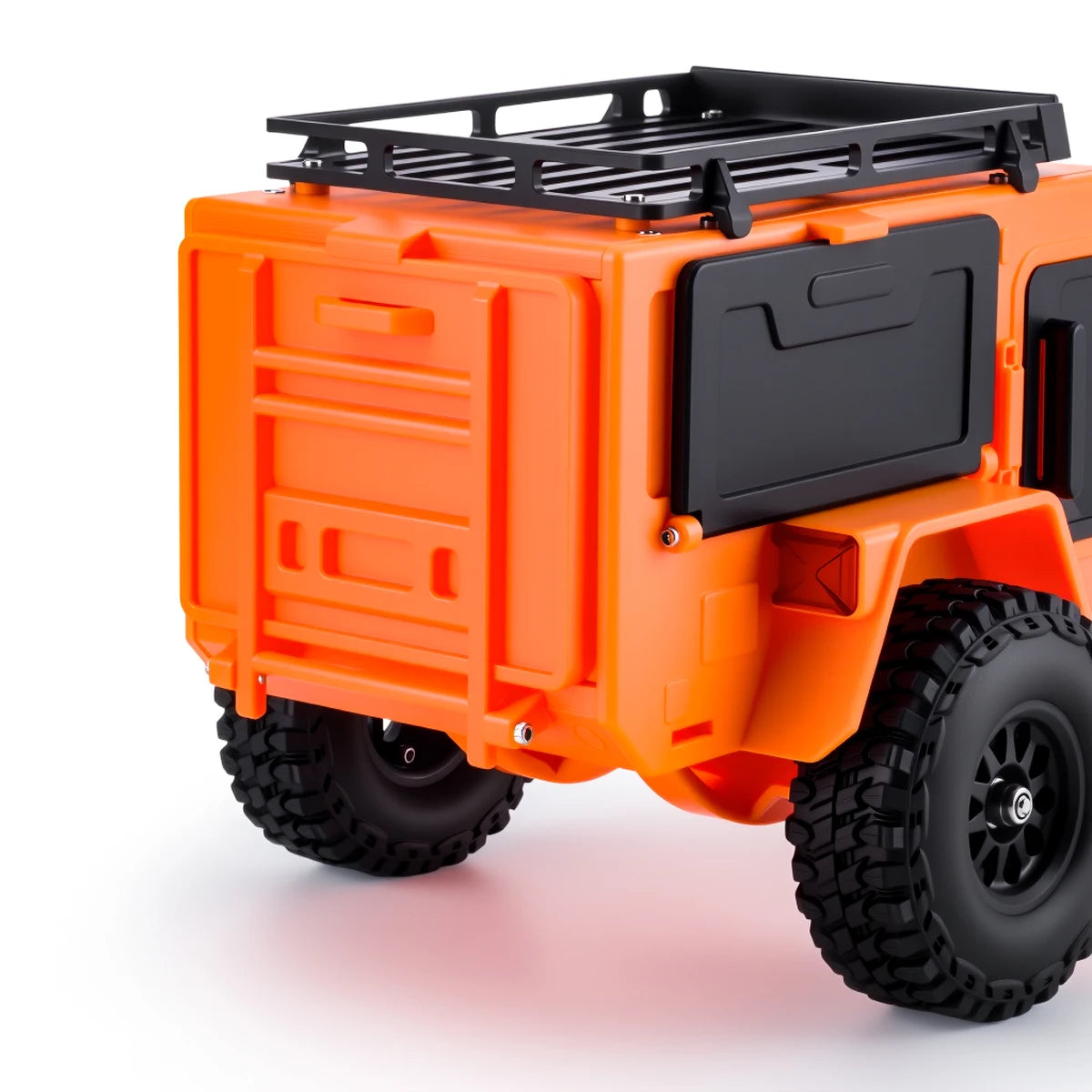 Plastic Off-Road Camping Trailer Motorhome RV Trailers with Stickers for 1/18 1/24 RC Crawler TRX4M SCX24 Decorative Parts