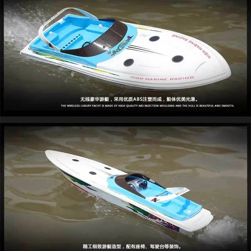 High-Speed Rc Boat Electric Toy Realistic Racing Yacht Simulation Quick Model For Ages 14+ Remote Control Boats