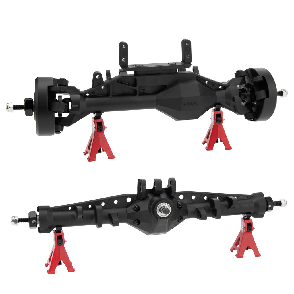 MEUS RACING 1/10 Nylon ISO Stright Axles with Front Axle Counterweight for Axial Capra II SCX10 II and Other DIY 1/10 RC Crawler