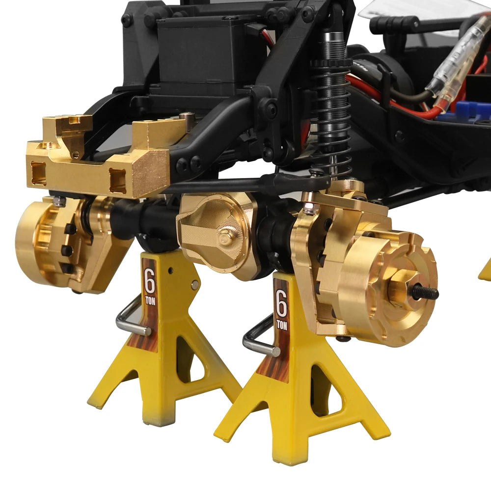 1/10 RC Crawler TRX-4 Brass Heavy Duty Counter Weight Set Portal Drive Axle Housing Bumper Mount TRX4 TRX6 Upgrade Parts