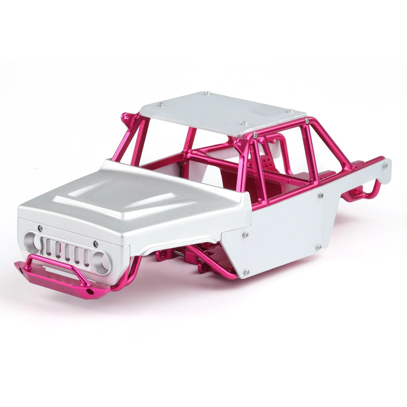 Hoocrawler CNC Aluminum Frame Body Shell Rocks Cage One Piece Tube Chassis For RC Crawler 1/24 SCX 24 Ripper Upgrades