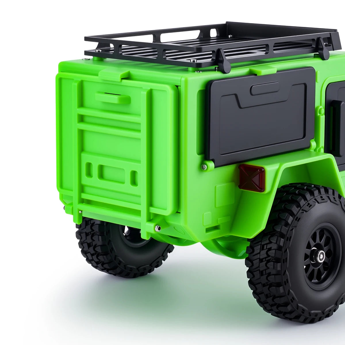 Plastic Off-Road Camping Trailer Motorhome RV Trailers with Stickers for 1/18 1/24 RC Crawler TRX4M SCX24 Decorative Parts