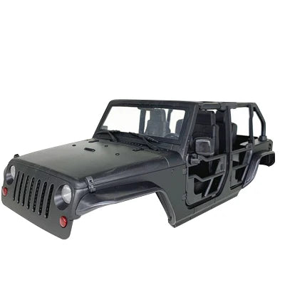 Tube Doors Hard Body Car Shell 12.3" 313mm Wheelbase for 1/10 RC Crawler TRX4 Redcat GEN8 Axial SCX10 90046 Jeep Wrangler