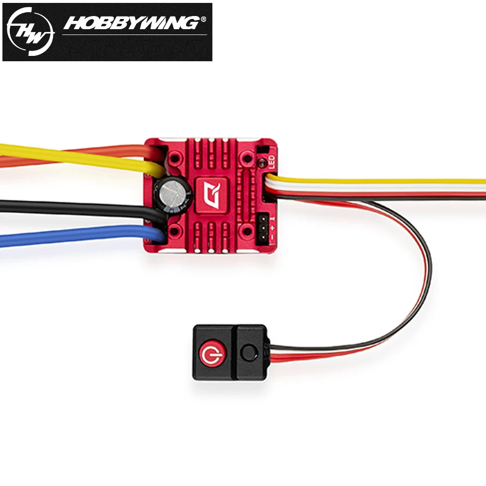 Hobbywing QuicRun WP 1080 G2 80A 2-3S Brushed ESC With BEC Output 540&550 Brushed Motor For 1:10 Rock Crawlers/Vehicles/Car Toys
