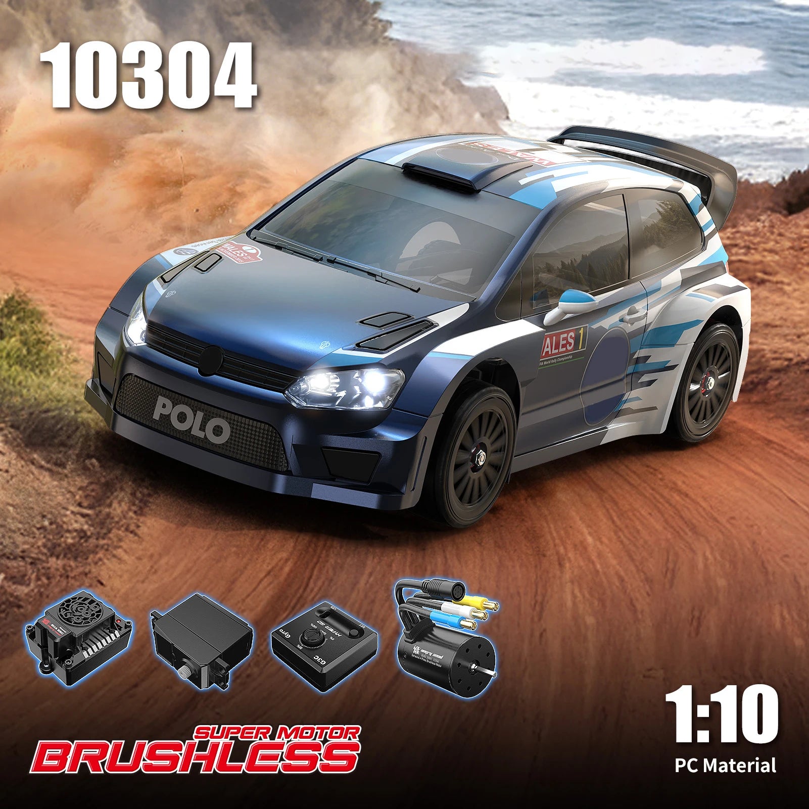 MJX 10303 10304 1/10 RC Car Brushless 70KM/H High Speed Racing Vehicle RTR 4WD Off-road Remote Control Drifting Crawler ModelToy